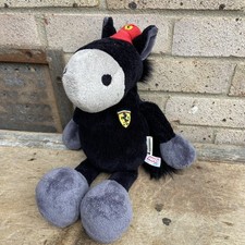 Peluche cavallo nero Nici Sports Ferrari circa 16 cm