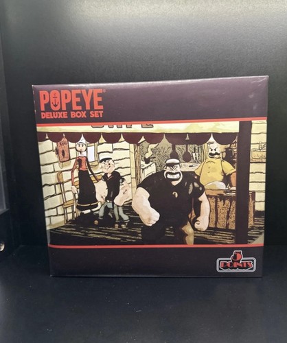 Mezco popeye deluxe box - popeye, set
