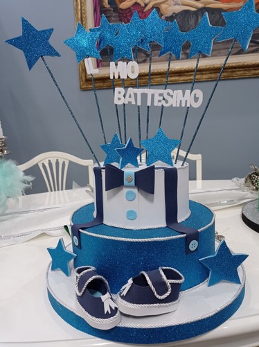 Torta scenografica battesimo - torta,