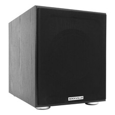Rockville Rock Shaker 8" Pollici Nero 400w Alimentato Home Theater Subwoofer Sub