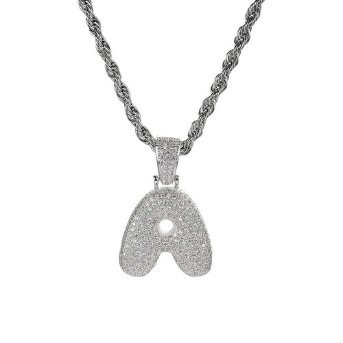 Collana lettera alfabeto uomo