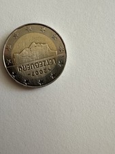 moneta da 2 euro rara LETZEBUERG 2007 Con F All Interno Della Stella