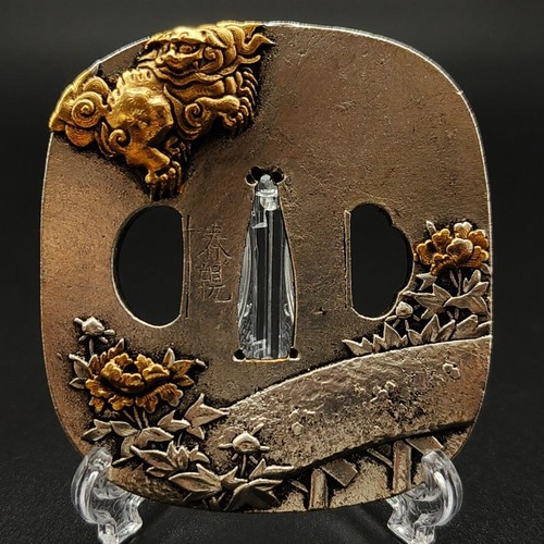Tsuba giapponese rame - tsuba, in