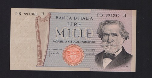 Italia 1000 lire verdi - italia,