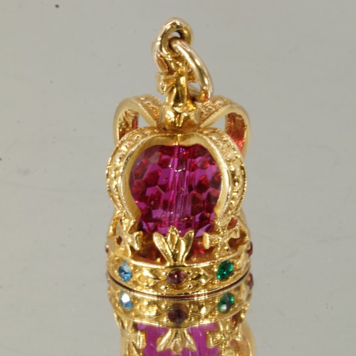 Ciondolo corona delicata oro