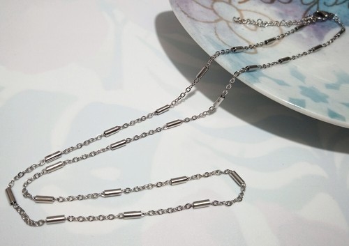1pz base collana 50cm+5cm