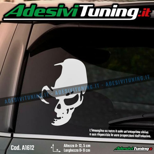 Adesivo teschio skull ombra - teschio,