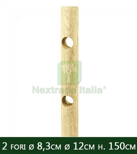 5pz pali tondi legno - 5pz, 2