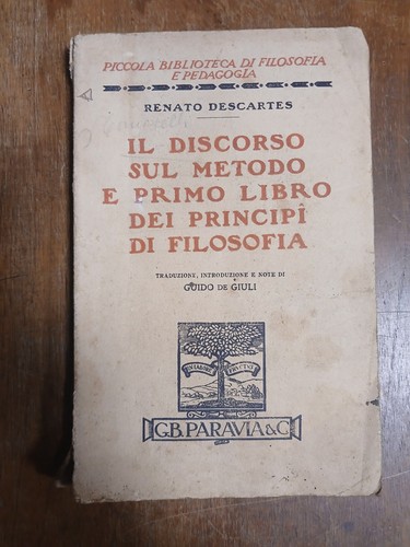 Discorso sul metodo primo - metodo,