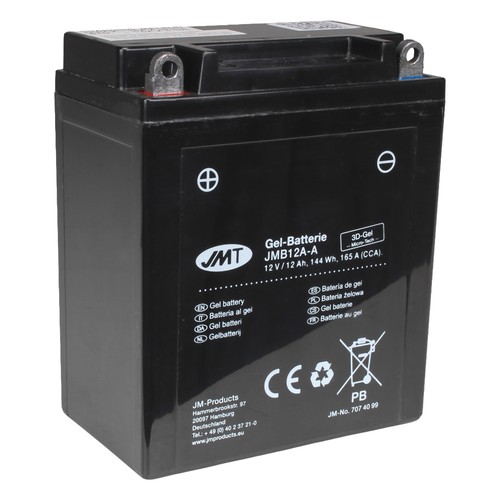 Jmt batteria gel yb12a - gel, 12v