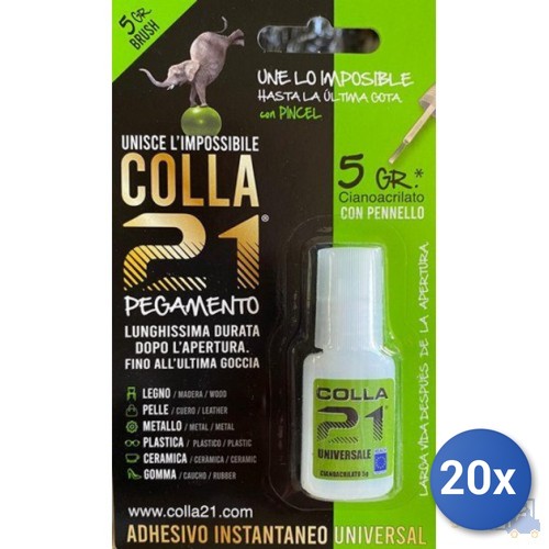 20x adesivo colla brush con - colla, 21