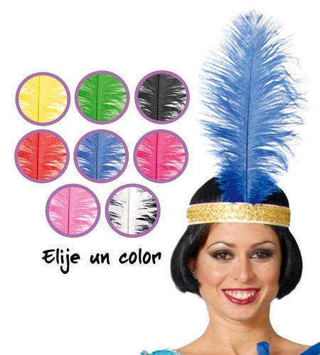Piuma struzzo 30 cm - piuma,