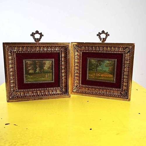 Coppia quadri vintage con - coppia,