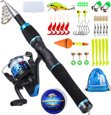 , Kit Con Canna Da Pesca per