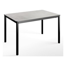 Pointhouse LUX Tavolo Allungabile Nero opaco e Stucco bianco (130-180x85cm)