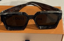 Occhiali da sole uomo Louis Vuitton 1.1 Millionaire nuovi colore grigio marmo