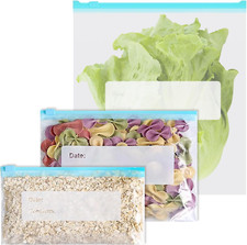 Sacchetti per Alimenti, 45 Pezzi Sacchetti Ermetici per Sigillare, Sacchetti per