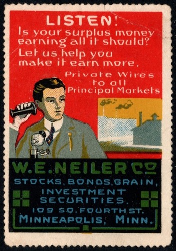 Francobollo poster vintage