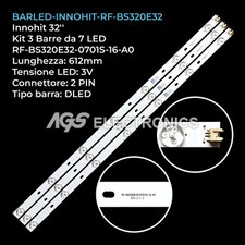 KIT 3 BARRE STRIP 7 LED TV
