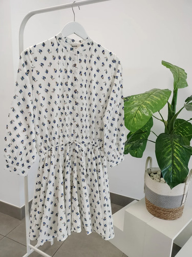 Vestido blanco con estampado