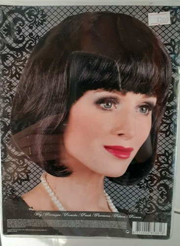 Parrucca donna caschetto nero - caschetto,