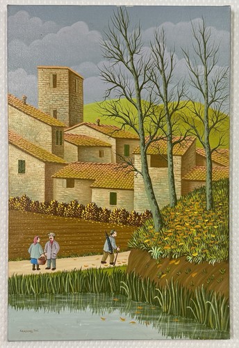 Quadro olio tela di - tela,