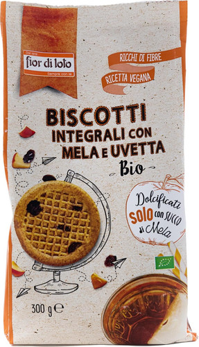 Biscotti integrali con mela - biscotti,