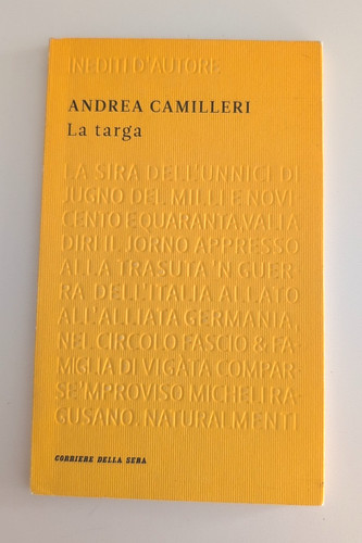 Targa andrea camilleri - targa,