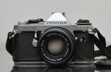 Pentax ME Super Con SMC Pentax M 50mm f1.7 Funzionante Testata Con Film