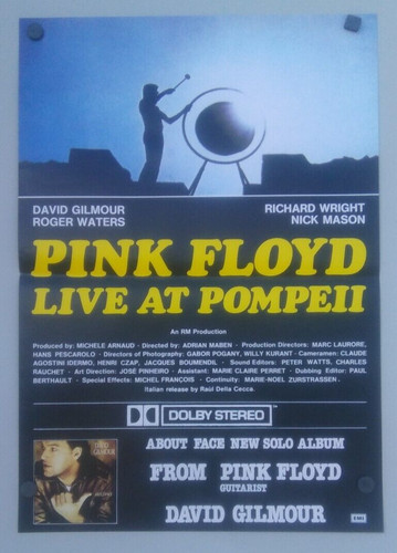 Locandina pink floyd live - locandina,