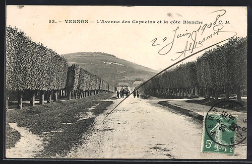 Cpa vernon avenue - l´avenue, des