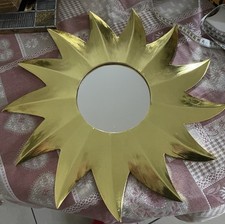 SPECCHIO TONDO CON CORNICE SOLE  42 CM Circa