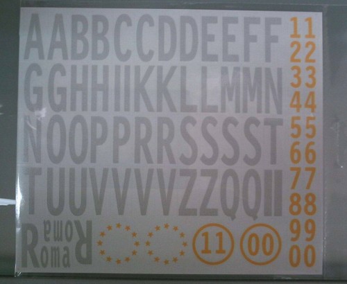 Lettere numeri adesivi - , x
