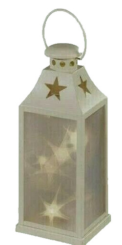 Lanterna con luci led metallo - ,