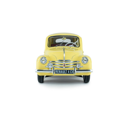 Renault 4cv beige jaune - 4cv, (jaune