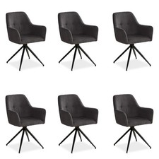 Sedia imbottita girevole sala