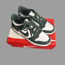 Nike Dunk Low bianche vintage verdi EU 40 UK 6 nuove con scatola
