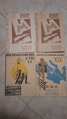 Lotto pagelle epoca fascista - lotto, 4