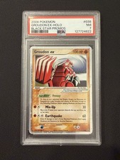 Pokemon Groudon EX Holo Black
