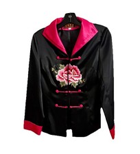 Giacca nera elegante - , ricamata