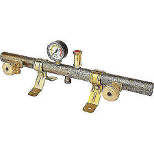 CENTRALINA TUBOLARE X 2 BOMBOLE GAS GPL MANOMETRO + VALVOLA SICUREZZA PZ 1