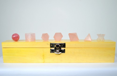 7pcs quarzo rosa cristallo - 7pcs,