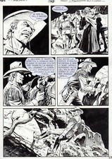 MAURIZIO DOTTI - TAVOLA ORIGINALE TEX - 'GHOST TOWN'