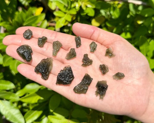 Cristalli moldavite - cristalli, di