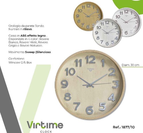 Orologio parete abs - da,
