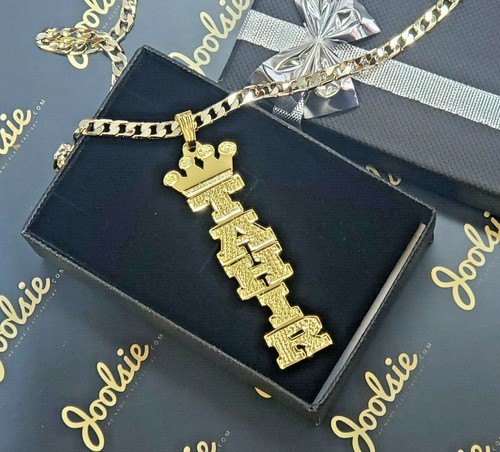 Collana corsivo placcato - collana,