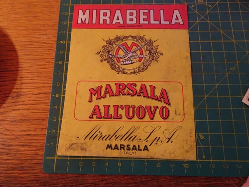 Vecchia etichetta mirabella - vecchia,