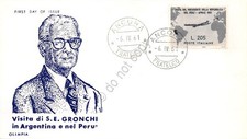 FDC Olimpia - Italia 1961 - Gronchi L. 205 grigio - non viaggiata