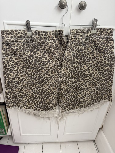 Minigonna denim stampa
