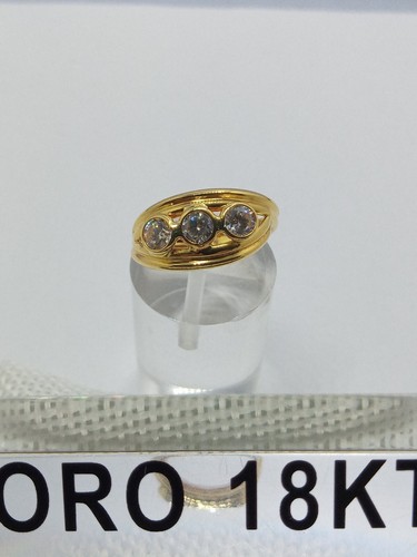 Anello oro giallo 750 18 - anello,